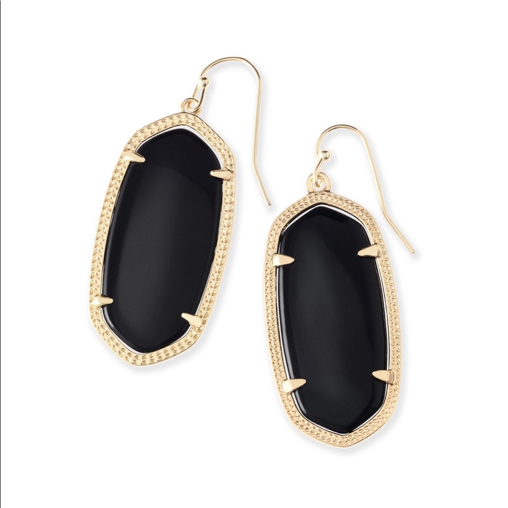 [Kendra Scott] Elle Gold Earrings In Black